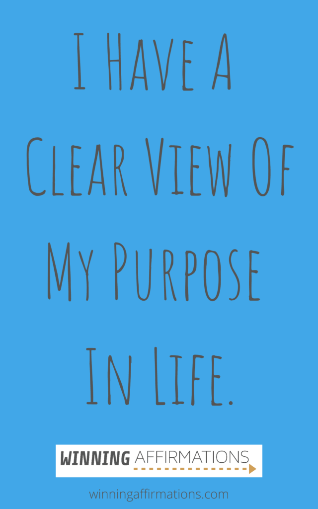 clarity affirmations - clear view purpose