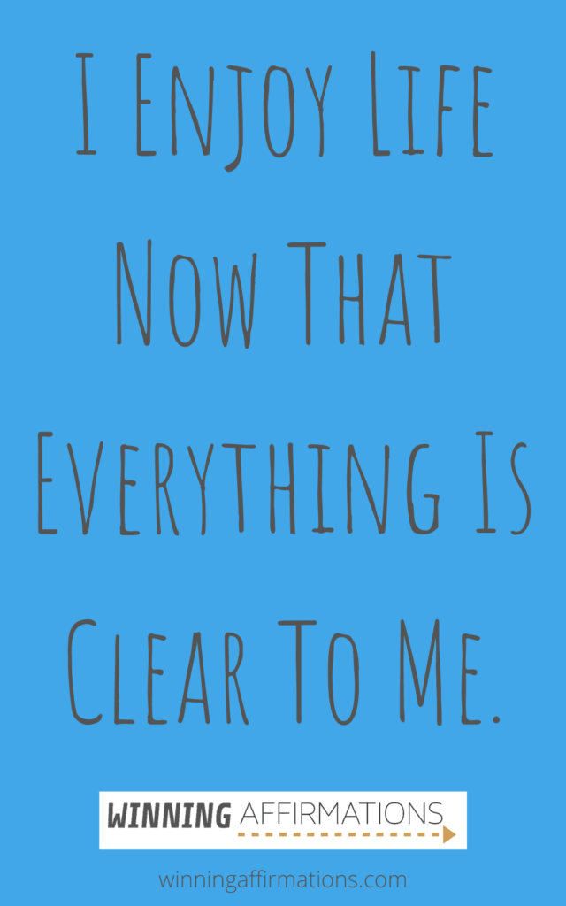 clarity affirmations - everything is clear