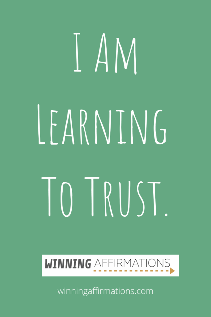 Jealousy affirmations - learning to trust