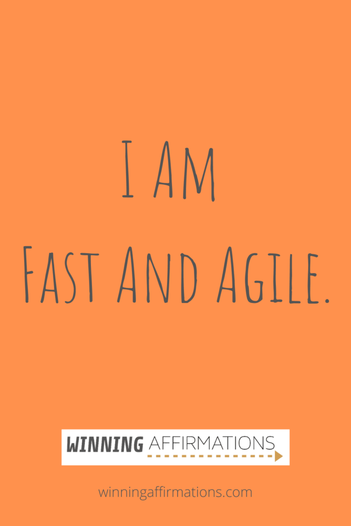 Basketball affirmations - fast and agile