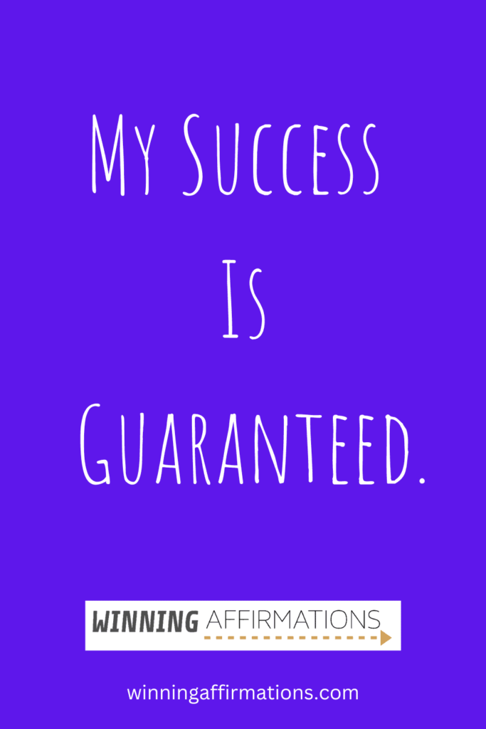 Exam affirmations - success is guaranteed