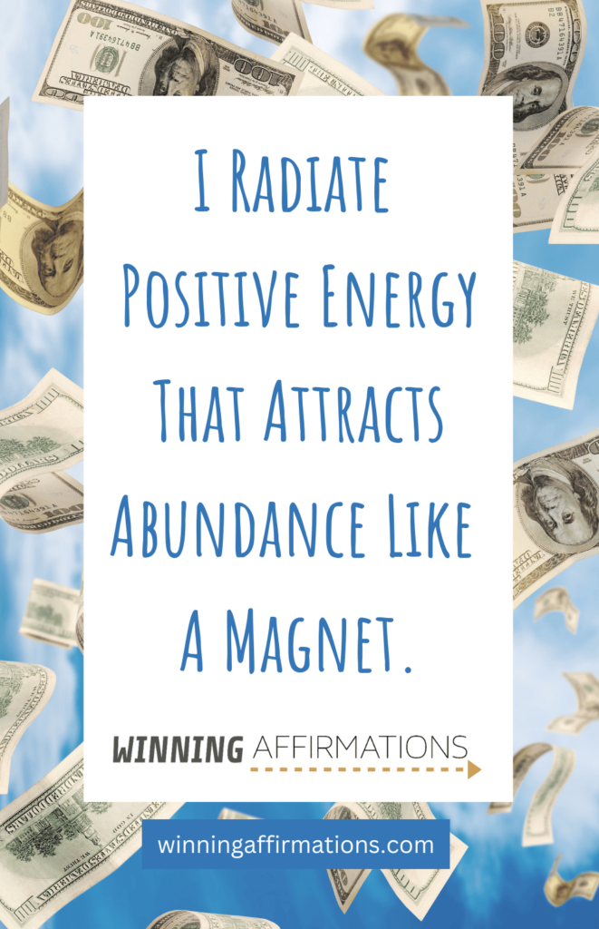 Abundance affirmations - magnet