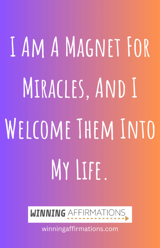 New years affirmations - miracles