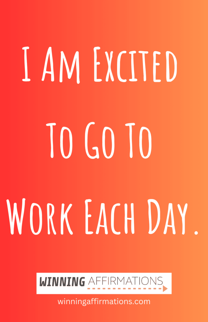  Teacher affirmations - excited to work