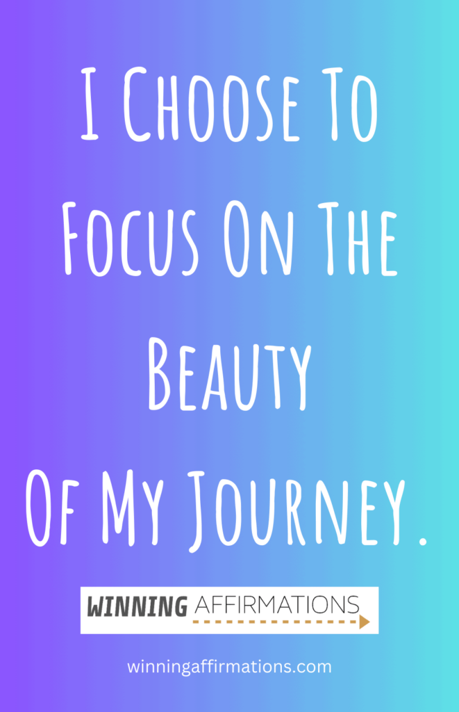 Travel anxiety affirmations - beauty