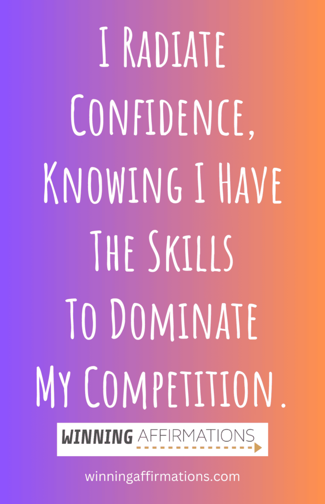 Elite athlete affirmations - radiate confidence
