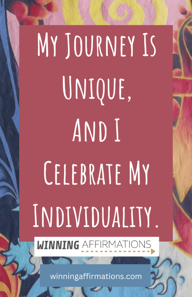 Teen affirmations - individuality