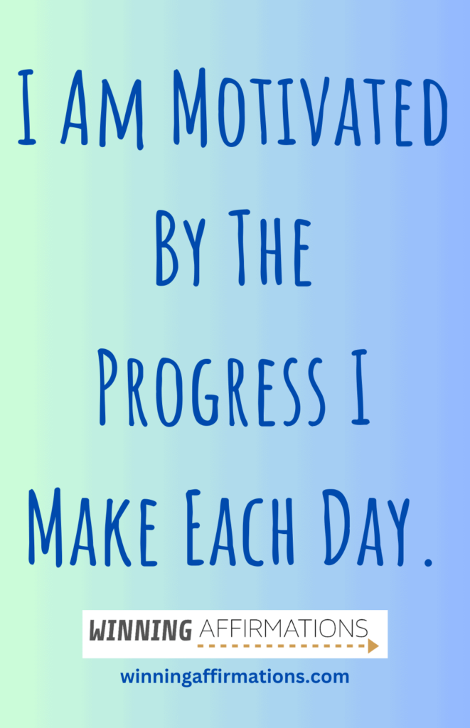 Affirmations for procrastination - progress