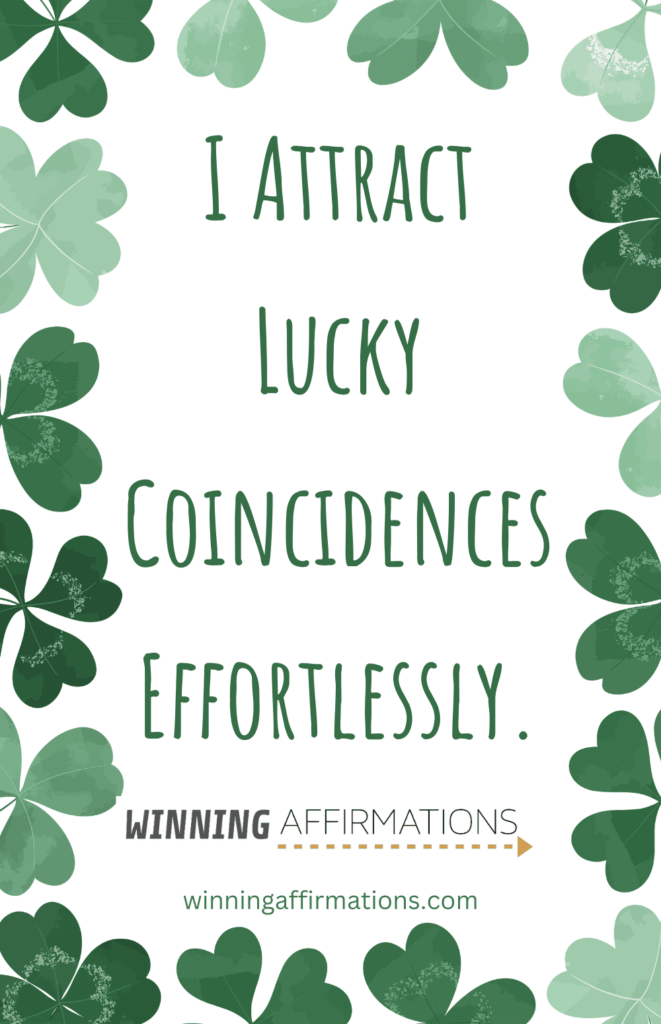 Good luck affirmations - effortlessly